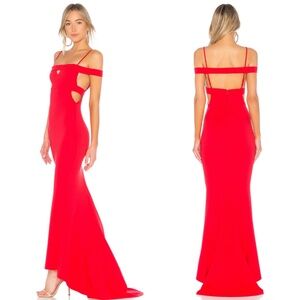 Lovers and Friends Cece Gown in Red Rose